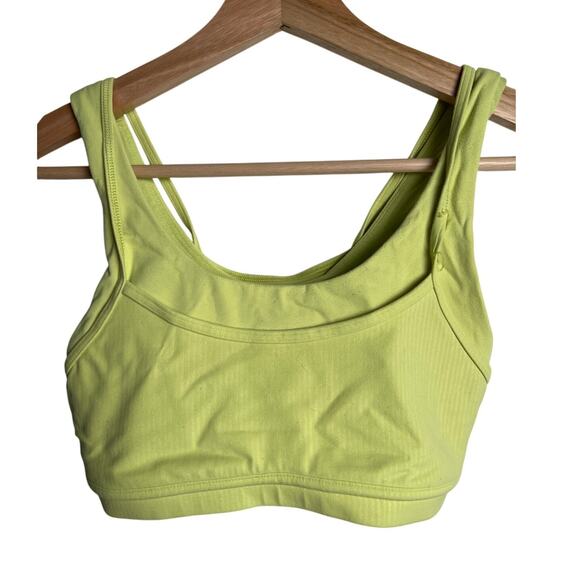 Lululemon Other - Lululemon Levi Yellow Buttery Soft Nulu Sports Bra Size 4
